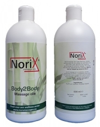 500 ML NoriX professional Body2body massage olie